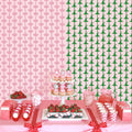 JJWYLTKB 2 Pack Pink Green Fringe Curtain 3x7ft Birthday Party Decor