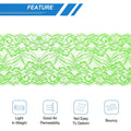 MECCANIXITY 6 Inch Lace Ribbon Floral Trim 5 Yard Green Sewing Craft Decor