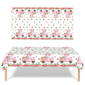 PHOGARY 3 PCS Strawberry Tablecloth Plastic Party Decor Pink 108x54in
