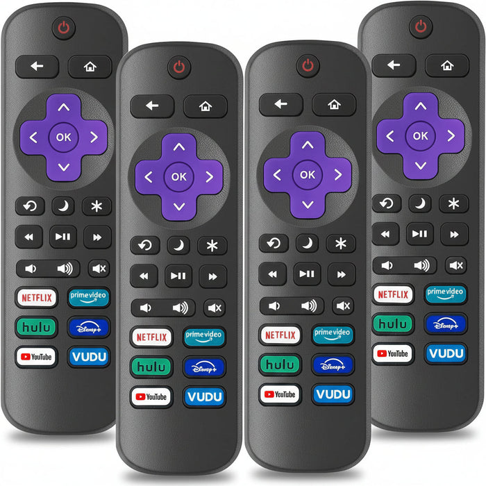 Replacement Remote for Roku TV – Compatible with TCL, Hisense, Onn, Sharp & Phil