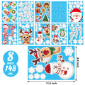 Joyful Start Christmas Window Clings Double Sided Snowflake Decals PVC