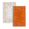 Rvsticty Fall Kitchen Towels Set 2, Floral Orange 18x26'' Thanksgiving Harvest