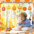 SRIZIAN Pumpkin Wind Chimes Kit DIY Wood Crafts Kids Autumn Party 8 Pack