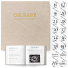 LUMOSX Pregnancy Journal Memory Book Baby Bump Stickers Beige Gender Neutral