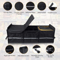 Large Trunk Organizer With Built-in Leakproof Cooler Bag, 2 Tie-Down Straps