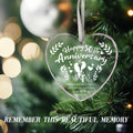 Vorruil Baby First 50th Anniversary Gift Heart Glass Tree Decoration