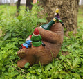 Garden Bear and Gnomes Statue Yard Lawn Home Decor