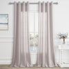 Aersas Champagne Linen Curtains 52x108in 2 Panels Grommet Light Filtering