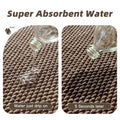 BULULOM Chenille Bathroom Rug Rubber Backing Brown 16x24 Absorbent Mat