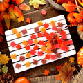Soulchen 100 Pcs Mini Resin Maple Leaf Figurines Fall Yellow Orange Red