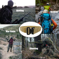 YouchingWld Belt V2 Adjustable Tactical Molle Belt Metal Buckle Khaki 36-46