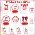ArowlWesh Red Bow Baby Shower Honeycomb Centerpiece Table Decoration