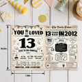 ZUDBBDSD 13th Birthday Card Boys Girls Party Decorations Retro Variety Pack