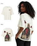 G West Womens Oversized Red Skull Tee