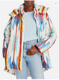 Aqua X Pendleton Cocoon Puffer Coat, Size XS