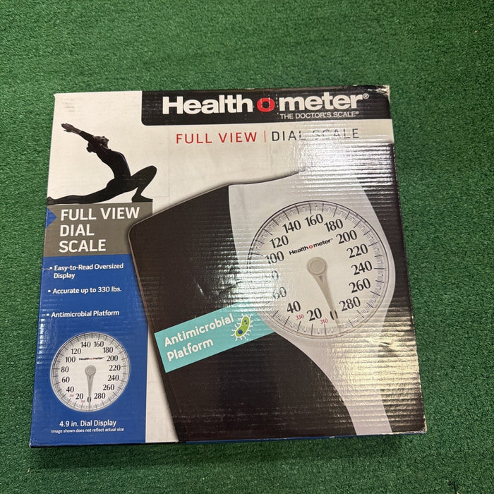 Bathroom Scale, Full-View Oversize Dial, 330 lb