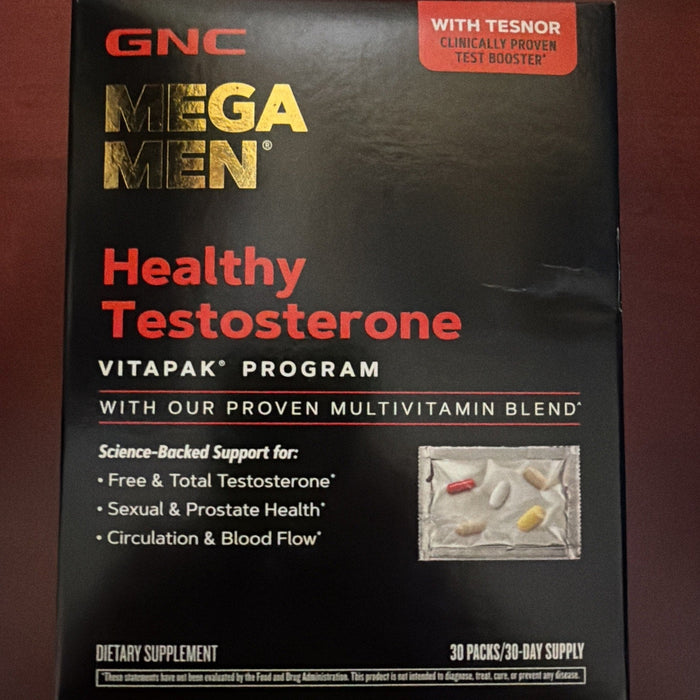 GNC Mega Men Healthy Testosterone Program Complete Nutrition Products Boost