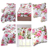 DaDa Bedding Romantic Roses Floral Bed in a Bag Set - Pink Cottage Bedding