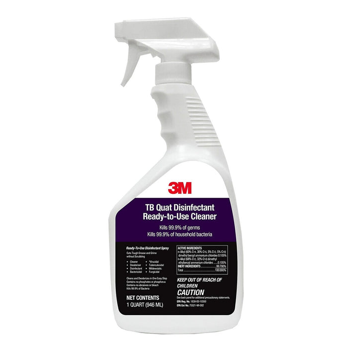 3M TB Quat 1-Step Lemon Scent Disinfectant for All Surfaces, No Scrubbing