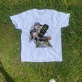 Gyro Zeppeli Monster Parody Washed White Tee