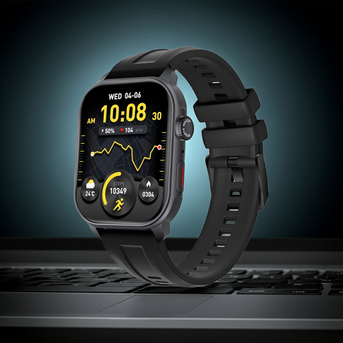 Smartwatch with AMOLED Display, Call Support, Waterproof, for iOS & Android