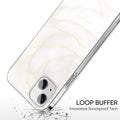 White Marble Series Case - iPhone 13 Mini