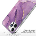 Purple Marble Series Case - iPhone 13 Pro