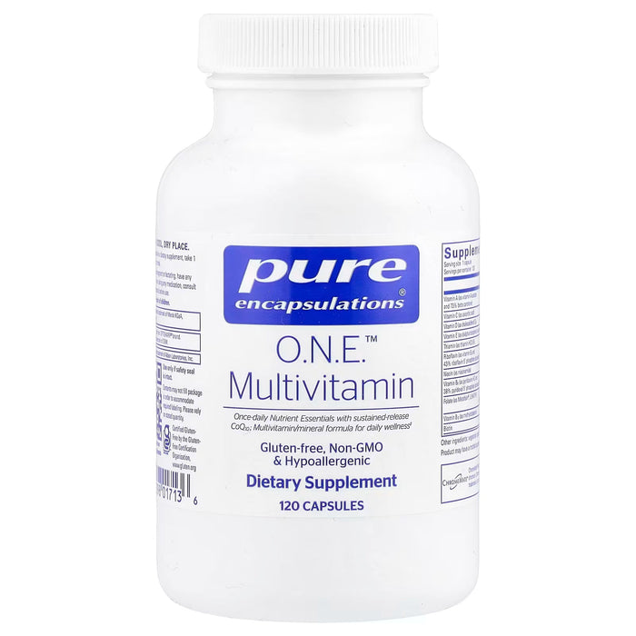 Pure Encapsulations O.N.E. Multivitamin, Once-Daily Formula, 120 Capsules