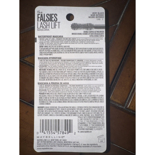 Maybelline New York Falsies Lash Lift Waterproof Mascara 0.29 oz 202 Very Black