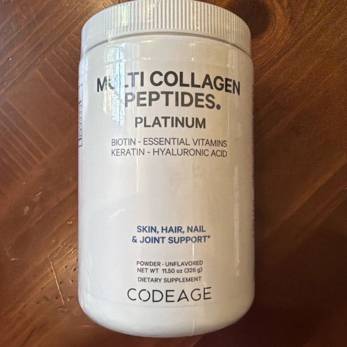 Codeage Multi Collagen for Women & Men Biotin 10000Mcg Keratin, Protein Powder BB 01/28