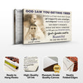 Personalized God Saw You Getting Tired Memorial Sign II