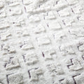 DaDa Bedding Milky White Purple Faux Fur Sherpa Throw Blanket