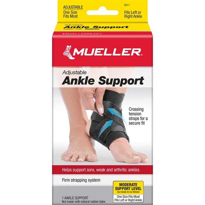 Mueller® Adjustable Ankle Support – One Size Fits Most