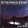 RED EMBER Stargazing Tips Night Sky 2024 Monthly Wall Calendar | 12" x 24"
