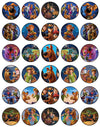 NATURAL BEHAVIOUR 30 Edible Cupcake Toppers Mystery Pup Dog Team Collection