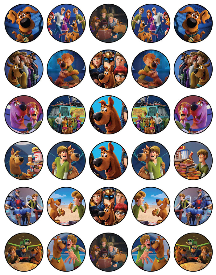NATURAL BEHAVIOUR 30 Edible Cupcake Toppers Mystery Pup Dog Team Collection