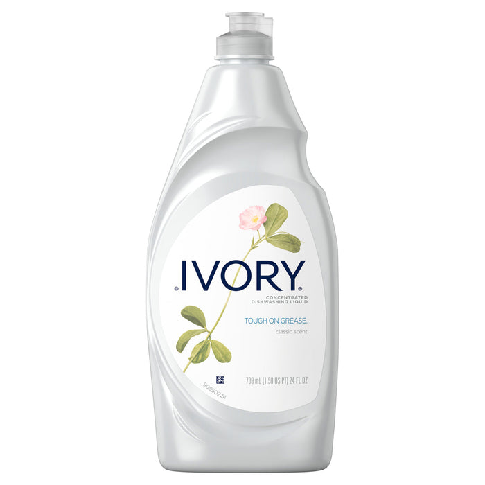 Ivory Ultra Concentrated Dishwashing Liquid Dish Soap, Classic Scent, 24 Fl Oz