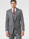 Lauren Ralph Lauren Men Wool Lined Two-Button Blazer, Grey Size 60 Long