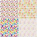 LCY WEDSHI Birthday Wrapping Paper 12pcs 20x29in Multicolor Birthday Theme