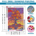 LKHMVCA Halloween Pumpkin Tree Diamond Painting Kit 11.8x15.7 Inch