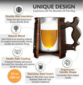 Handmade Beer Mug Oak Wood Stainless Steel Cup Box Natural 10oz Classic Brown