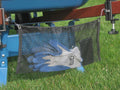 GrizzlyGrip Wheelbarrow Tool Holder with Mesh Bag Secures Tools Nylon