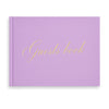 &And Per Se Purple Wedding Guest Book Hardcover Memory Keepsake Album