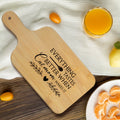 FONDCANYON Cat Mom 15x7 Cutting Board with Handle Kitchen Gift