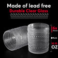 Jupiter Hobnail Vintage Drinking Glasses Set of 6 11.75oz Clear