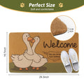 FEXIA Goose Pattern Indoor Outdoor Welcome Mat Rug 29x17 Polyester
