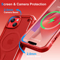 Magnetic for iPhone 14 Case & iPhone 13 Case [2 X Screen Protector][Compatible w