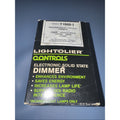 Lightolier Controls T1000-I Incandescent Toggle Dimmer, Ivory