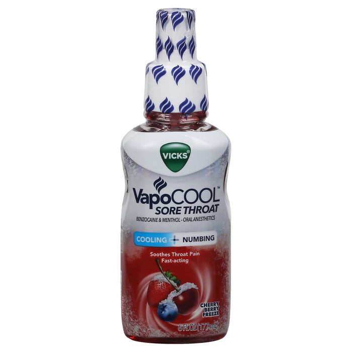 Vicks® VapoCOOL™ Sore Throat Spray – Cherry Berry Freeze