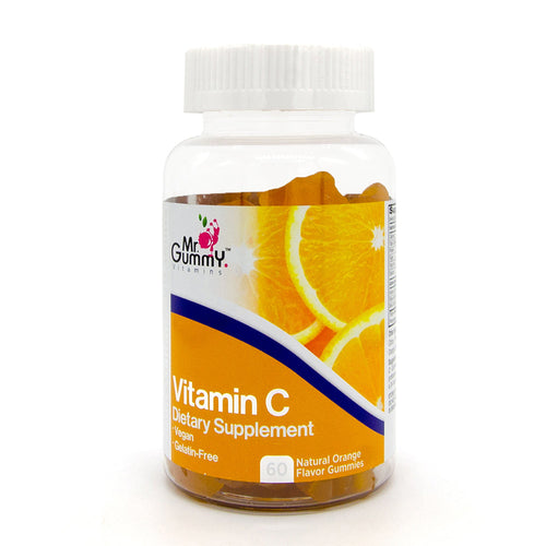 VitaDrops Vitamin C Gummies, 125mg Immune Support for Kids & Adults, Orange Flavor, 60 Count